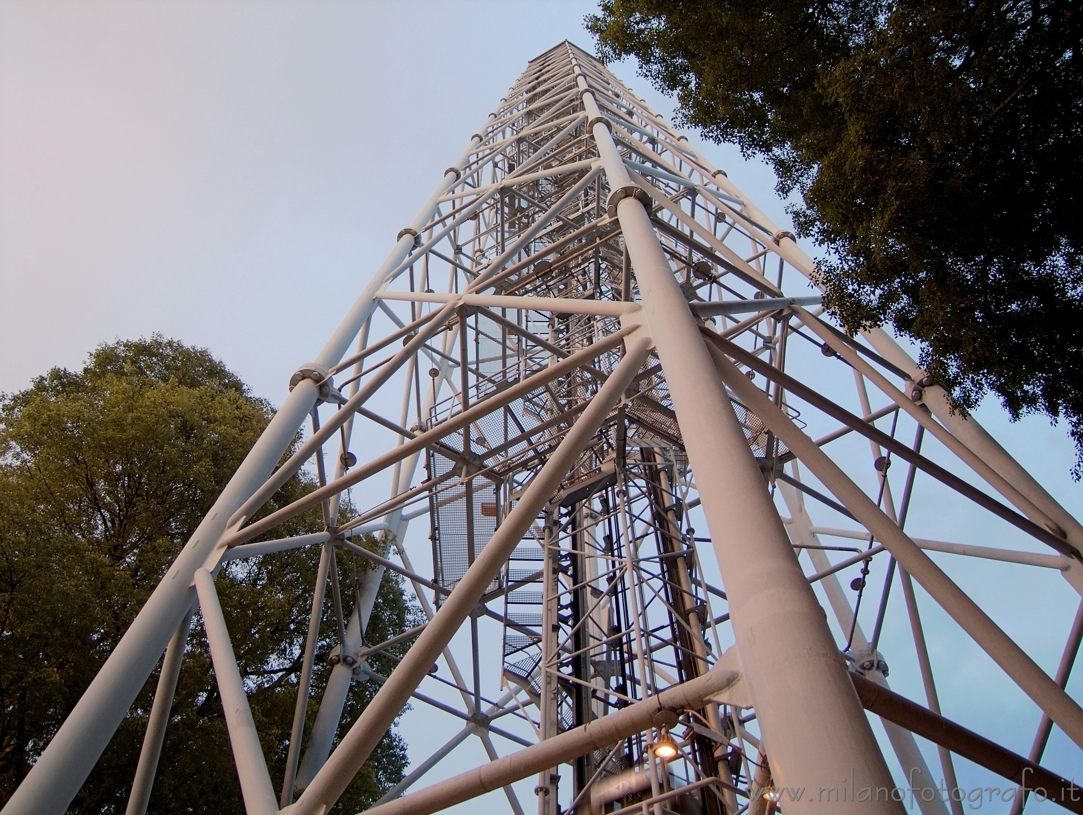 Milan (Italy) - Branca Tower at darkening